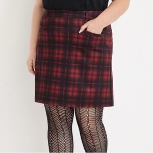 Maurice’s High Rise Buffalo Plaid Mini Skirt Size XL NWT